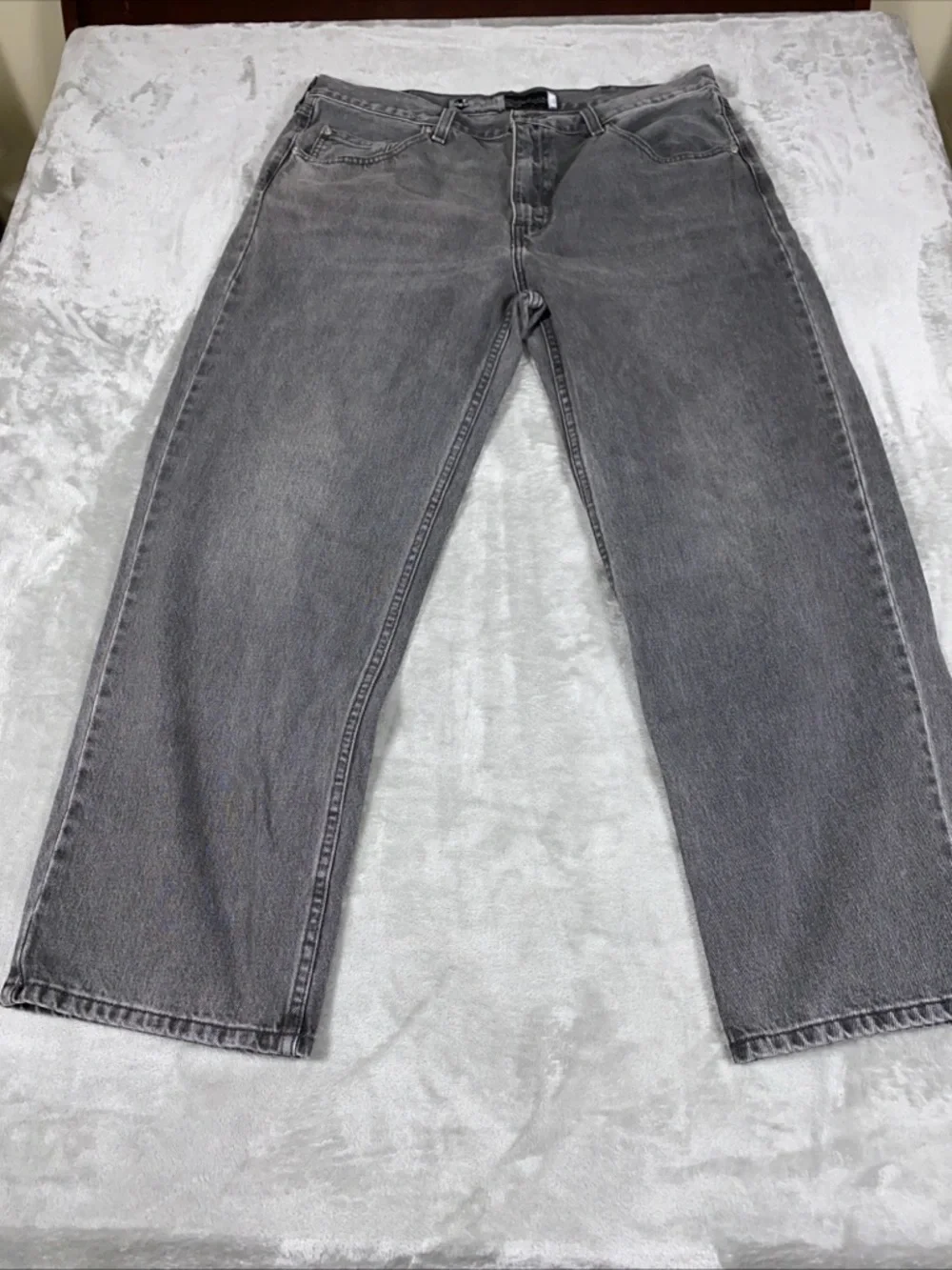 Levi's SilverTab Baggy Jeans Mens 38x30 Gray Relaxed‎ Fit Tapered Y2K Denim
